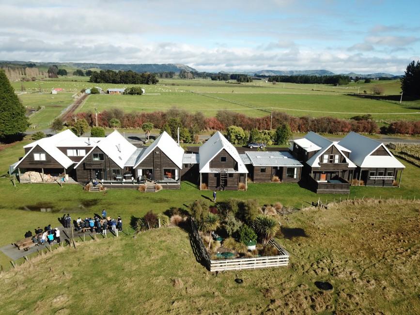 A shot of Venturelodge from above