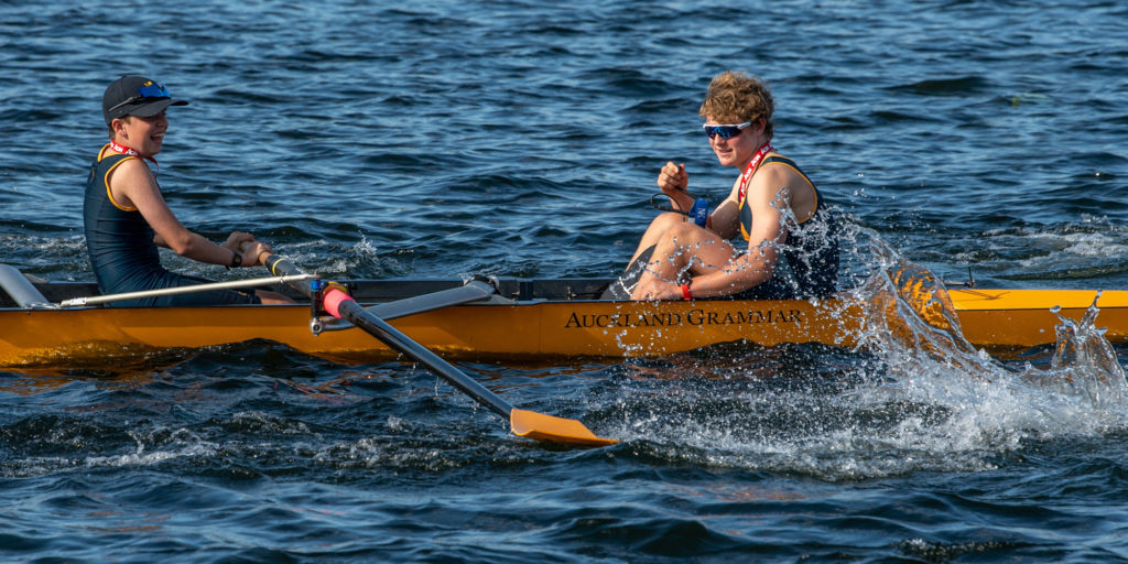 Elation at finishing their race