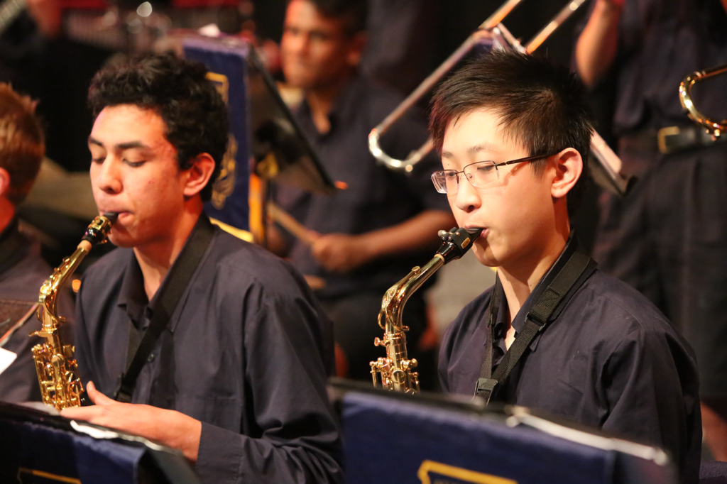 The Big Band perform at lunchtime