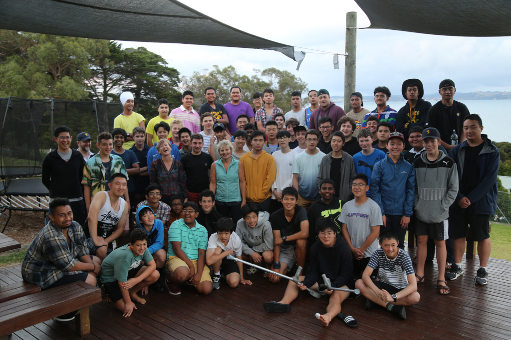 Students on the annual Choir camp