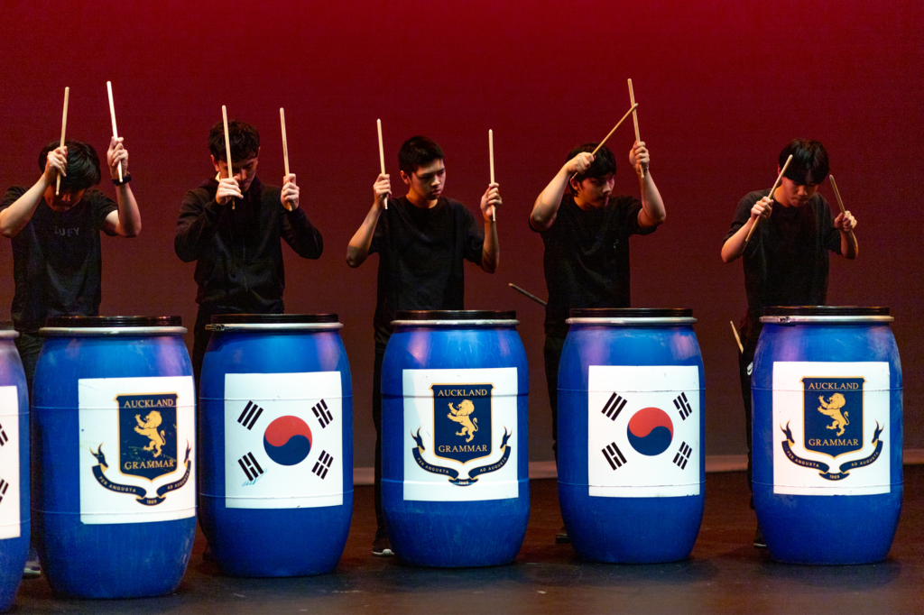 The Korean Cultural Group perform their signature drum set