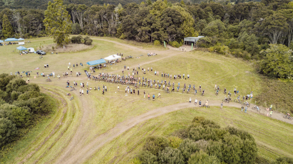 A birds-eye view of the 2021 Auckland Mountain Biking Championships at Hunua