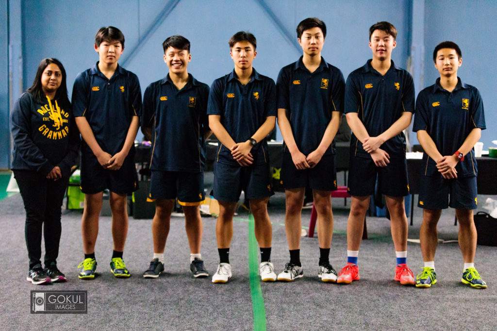 The Premier Badminton team with Master in Charge of Badminton Ms Joyce Samy