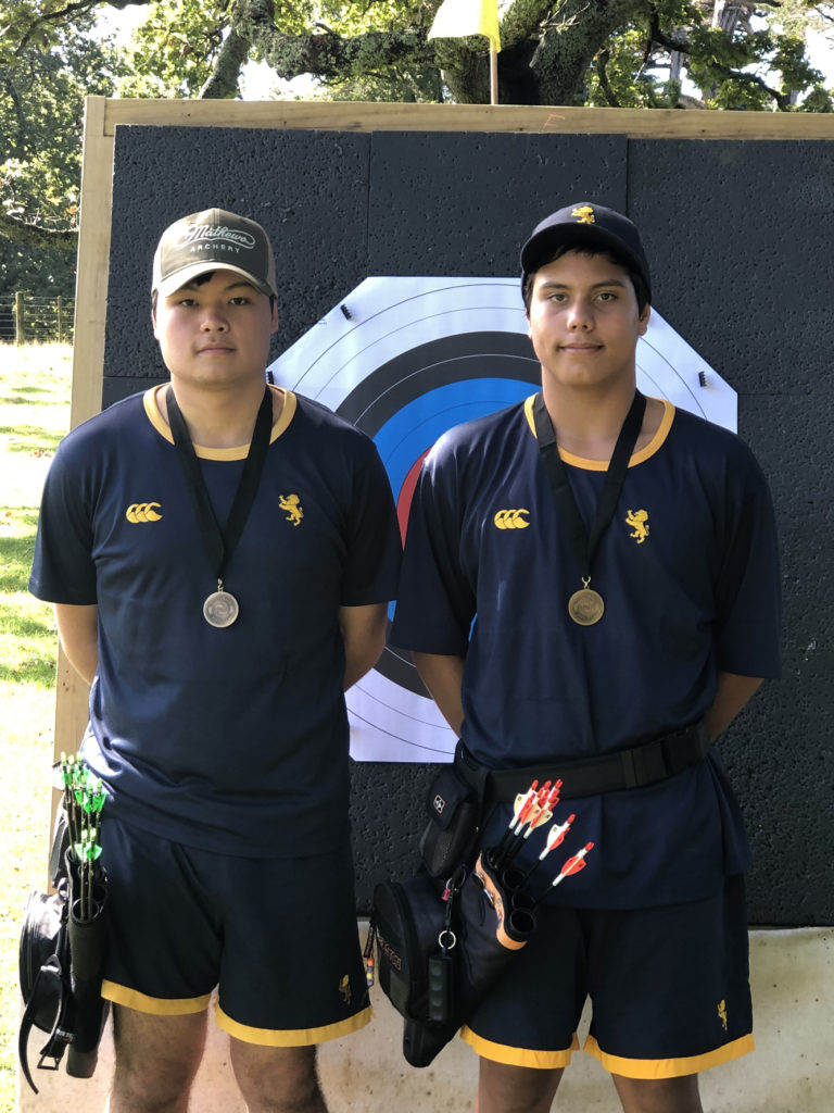 Archery winners B. Khuankham and A. T. M. T. Norman-Hewlett