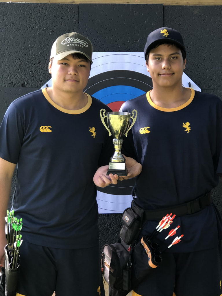 Archery winners B. Khuankham and A. T. M. T. Norman-Hewlett