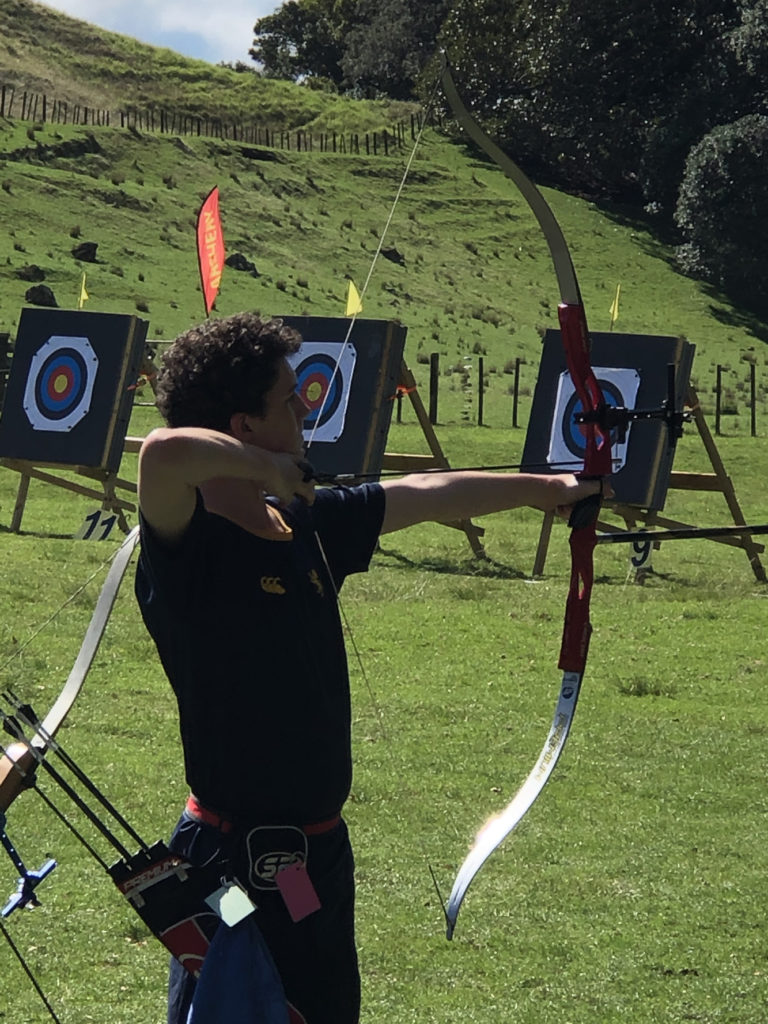 Students in the Archery club