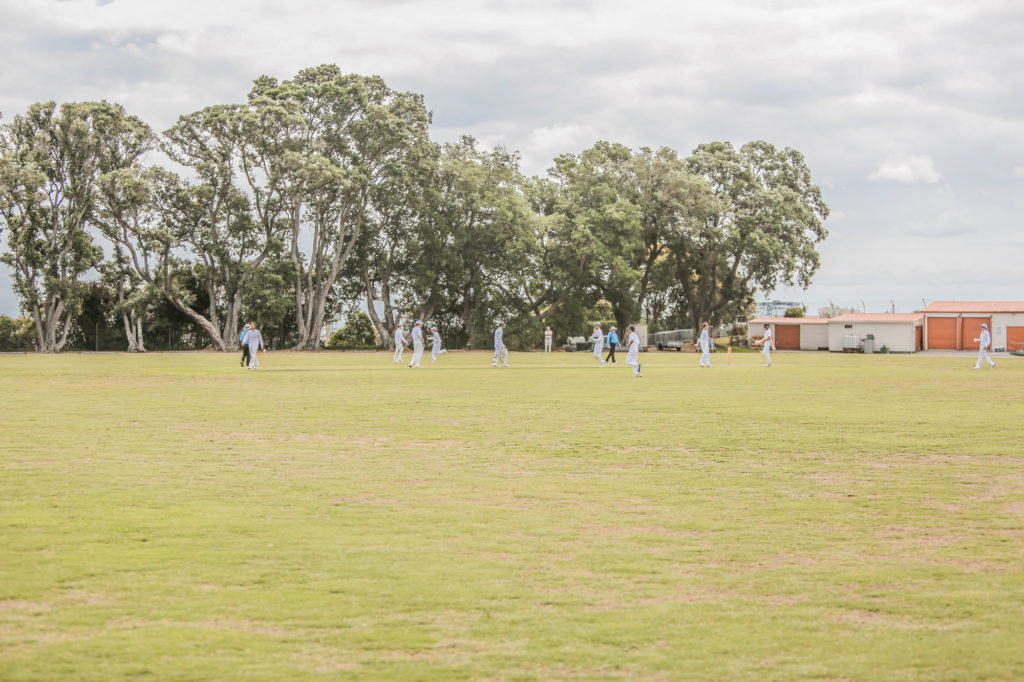 The 1st XI Cricket team in their annual exchange against Christchurch Boys' High School