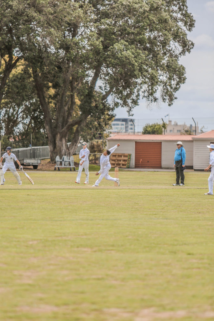 The 1st XI Cricket team in their annual exchange against Christchurch Boys' High School