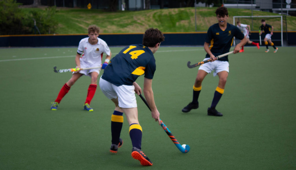 The team in their annual exchange with Hamilton Boys' High School