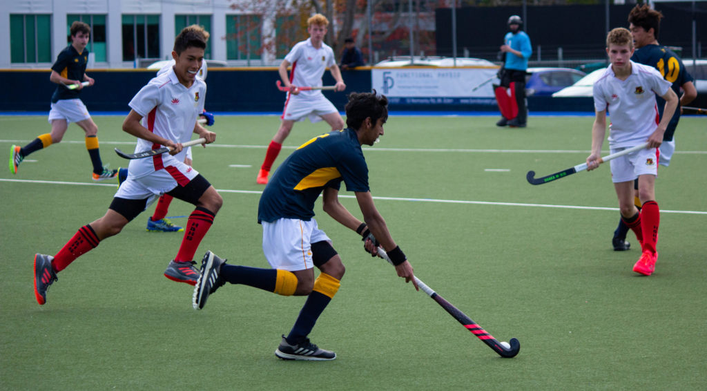 The team in their annual exchange with Hamilton Boys' High School