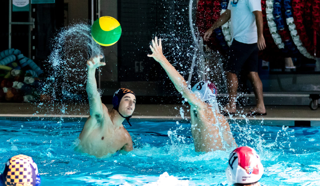 The Premier Water Polo team in action against King's College