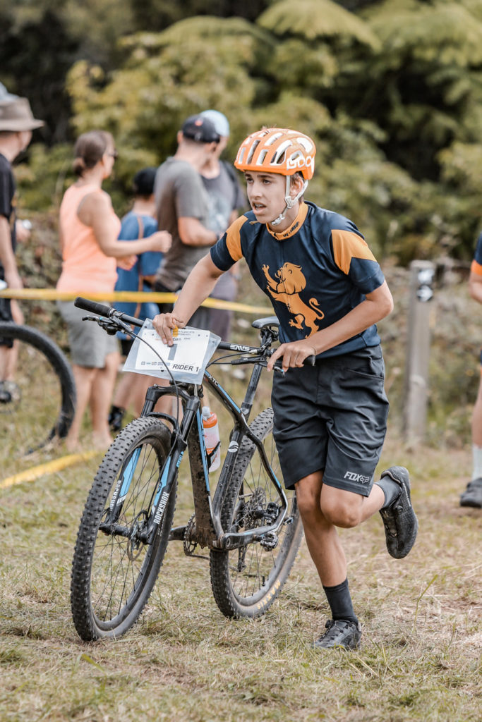 J. A. J. Barclay in action for the team's relay