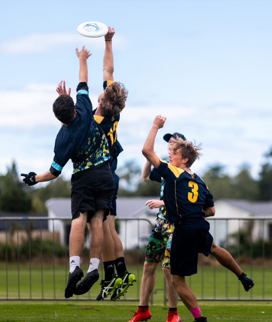 Reaching for the frisbee