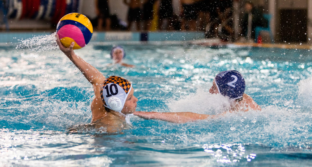 The Premier Water Polo team in action against St Kent's College