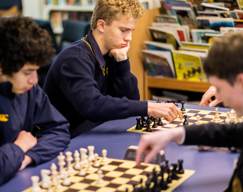 The Premier Chess team against Hamilton Boys' High School