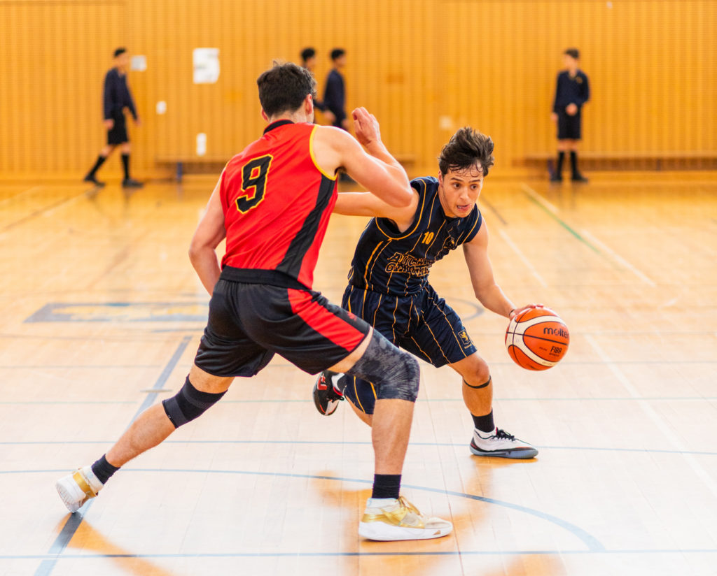 J. T. Todd takes on a player from Hamilton Boys' High School in their annual exchange