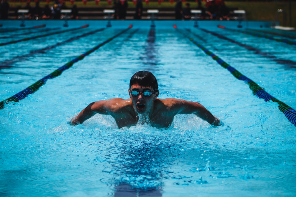 The Junior 50m butterfly race