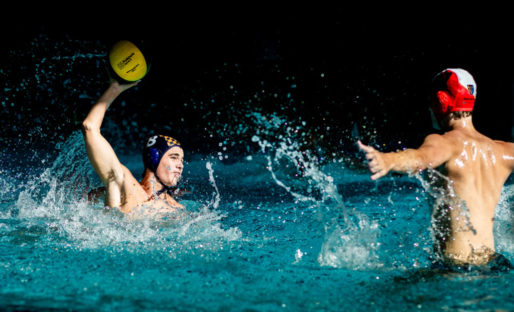 Jack George in action against King's College