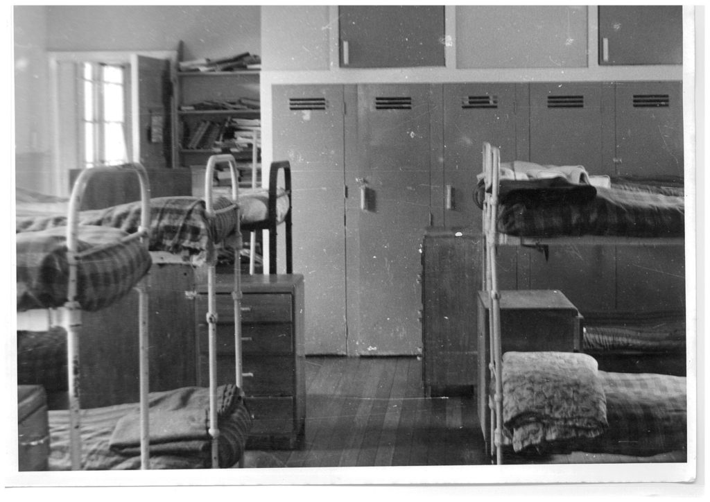 A photo of the dorms in Tibbs House from the 1960s