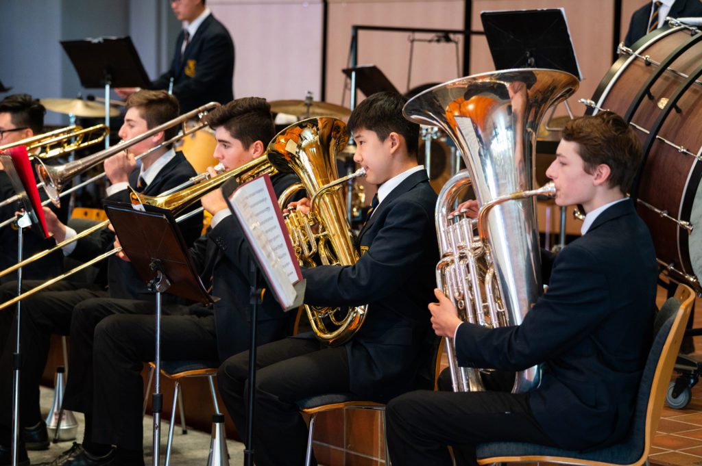 The Premier Concert Band performing at the KBB Music Festival