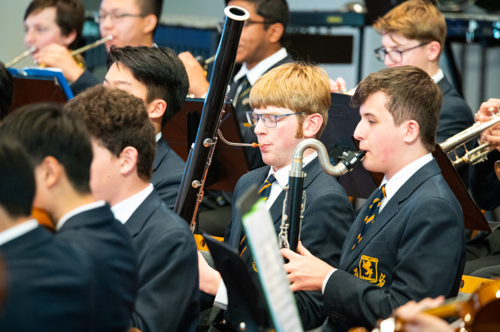 The woodwind section of the Symphony Orchestra