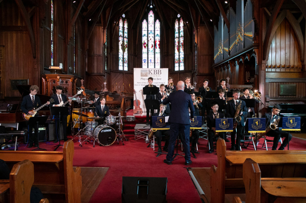 The Big Band, directed by Head of Performing Arts Mr Eddie Hare, at the annual KBB Music Festival