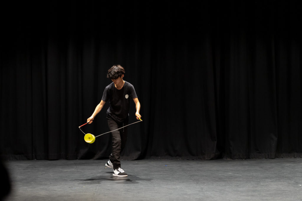 Members of the Chinese Cultural Group perform the diabolo