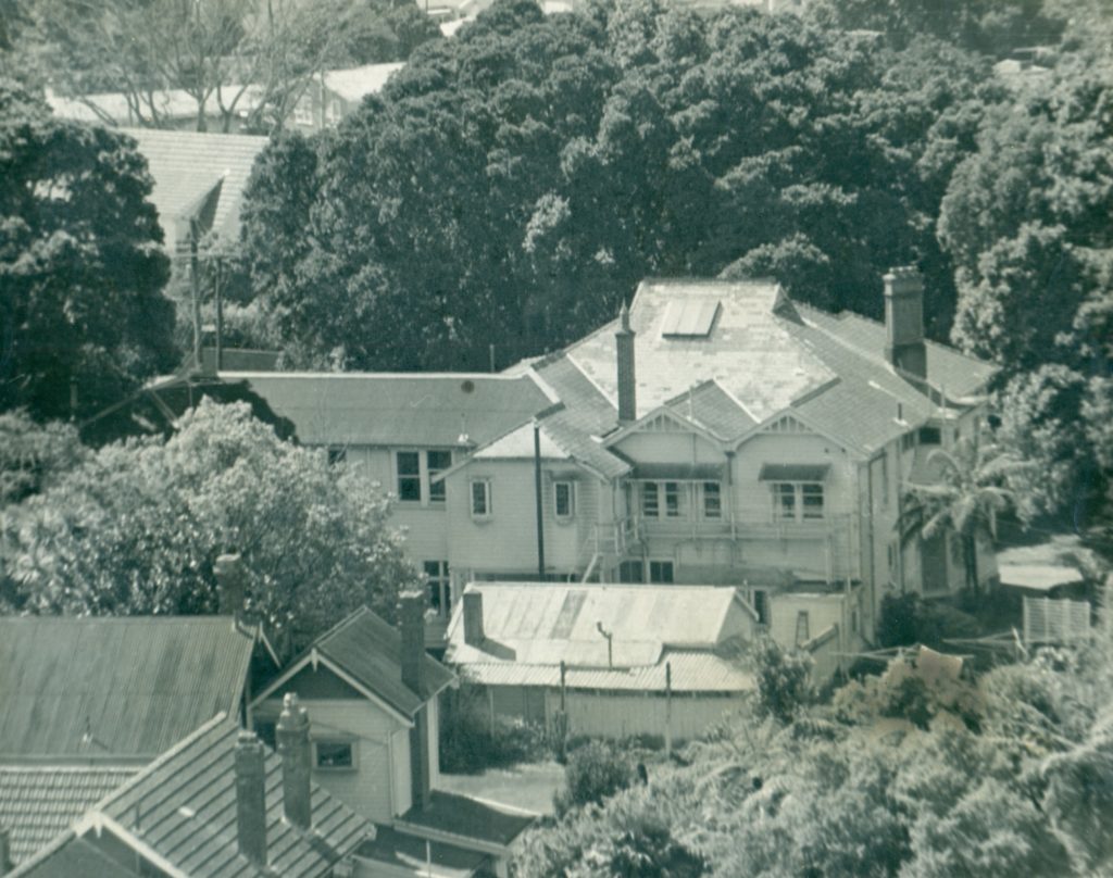 Tibbs House from above in the 1960s