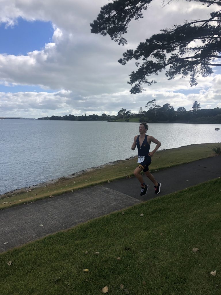 Form 5 student Luke Gibson, who was fourth in the Intermediate race