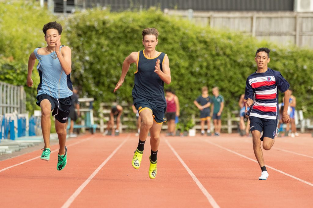 Students on Day 3 of the Auckland Athletics Championships