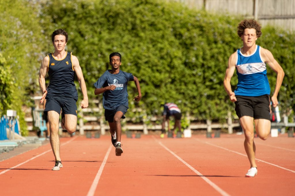 Students on Day 3 of the Auckland Athletics Championships