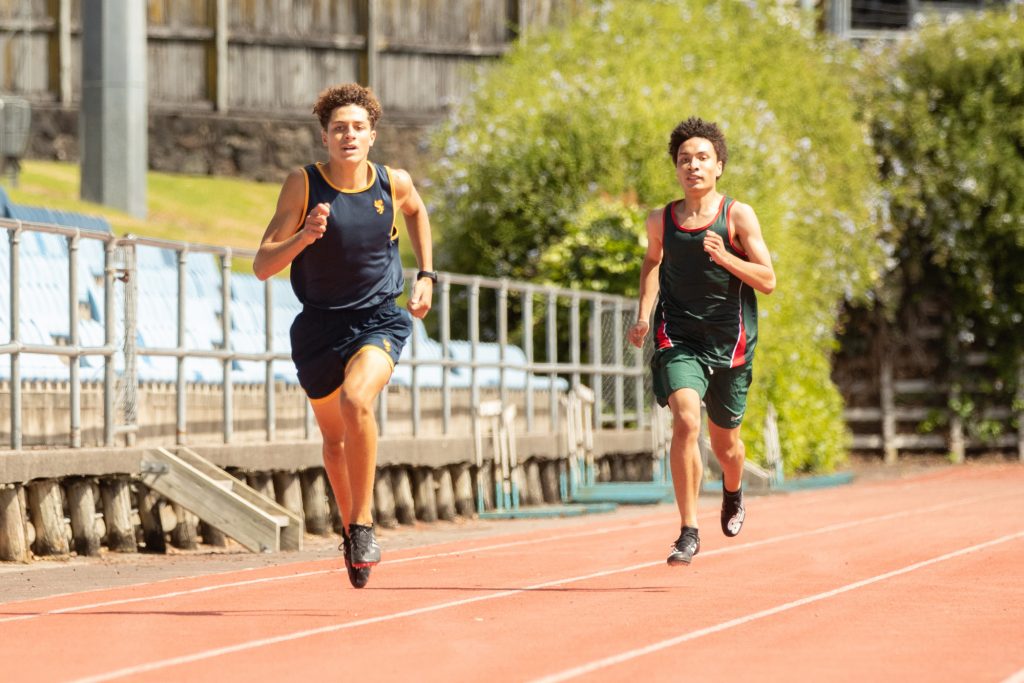 Form 4 student Charles Howlett (left)