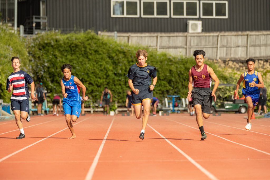 Students on Day 3 of the Auckland Athletics Championships