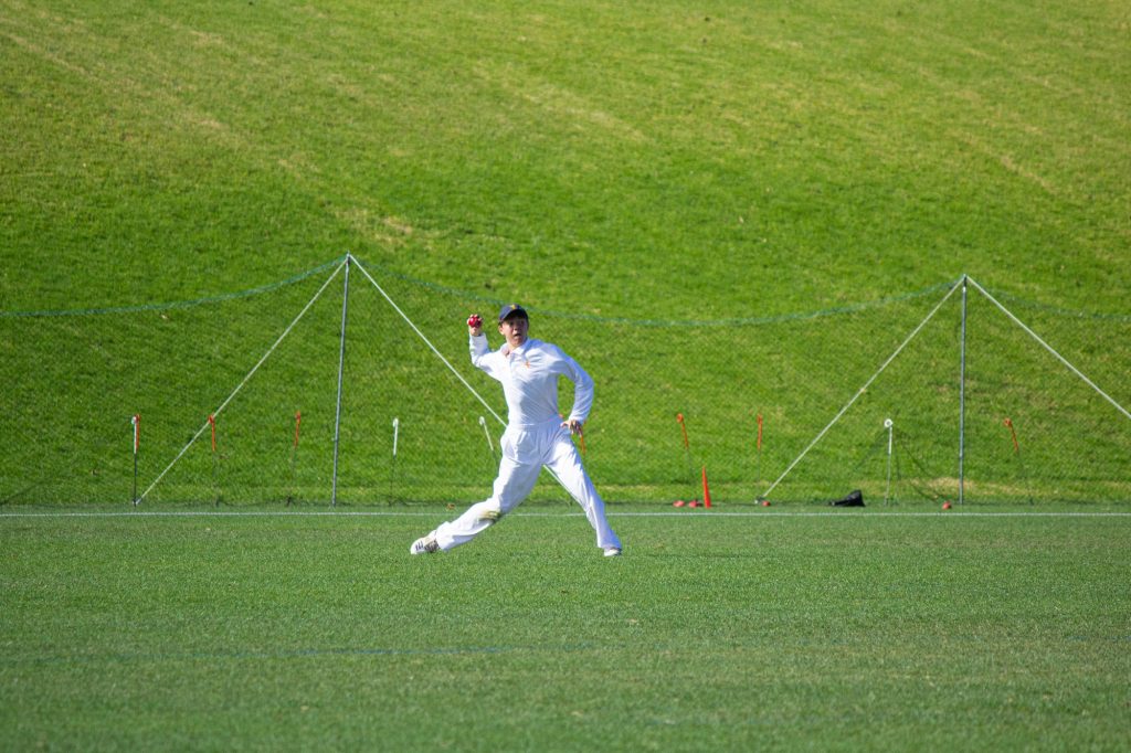 Fielding against Palmerston North Boys High School