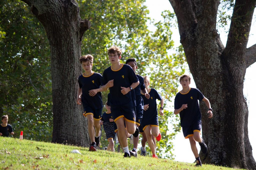 Juniors race through the Auckland Domain for the annual School Cross Country