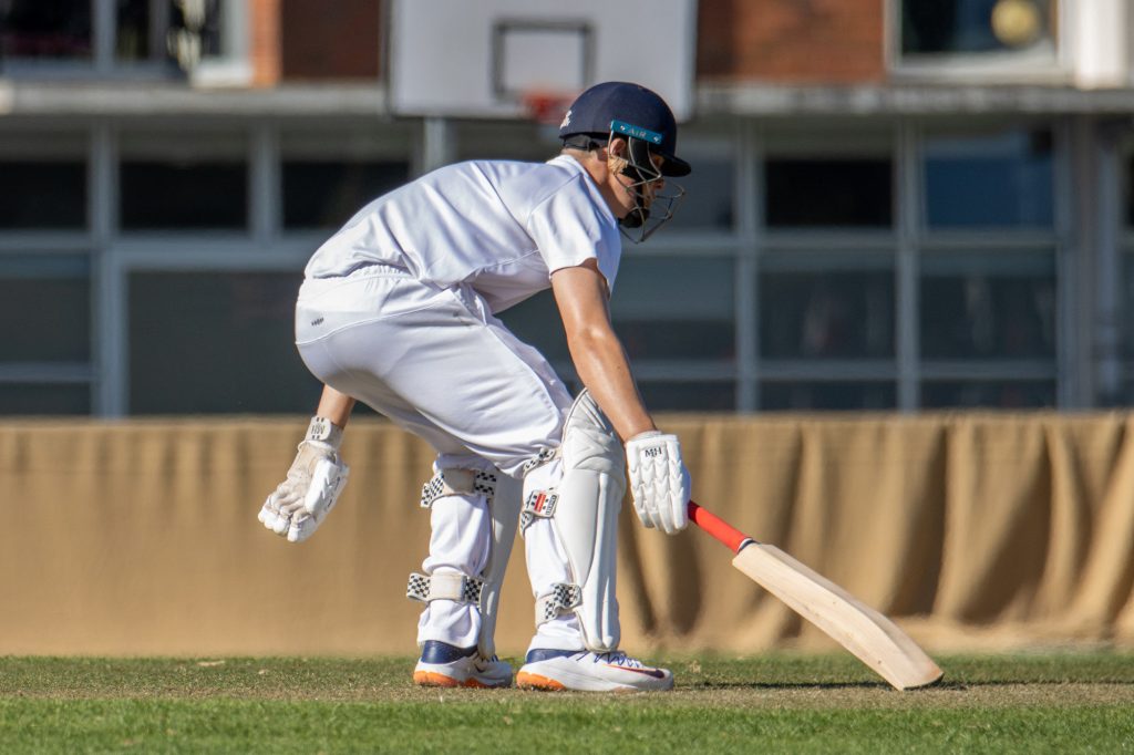 Batting against Palmerston North Boys High School