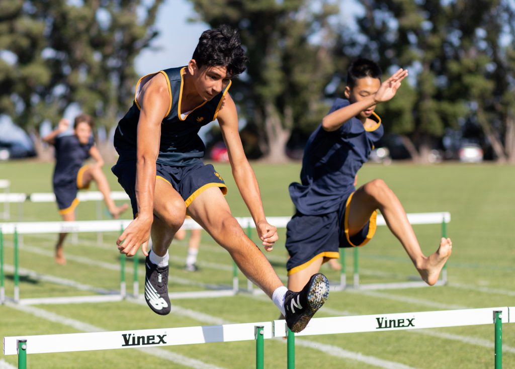 The 100m hurdles race