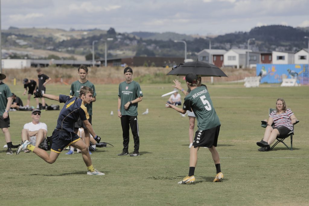 Jacob Woodward in the final against Westlake Boys High School