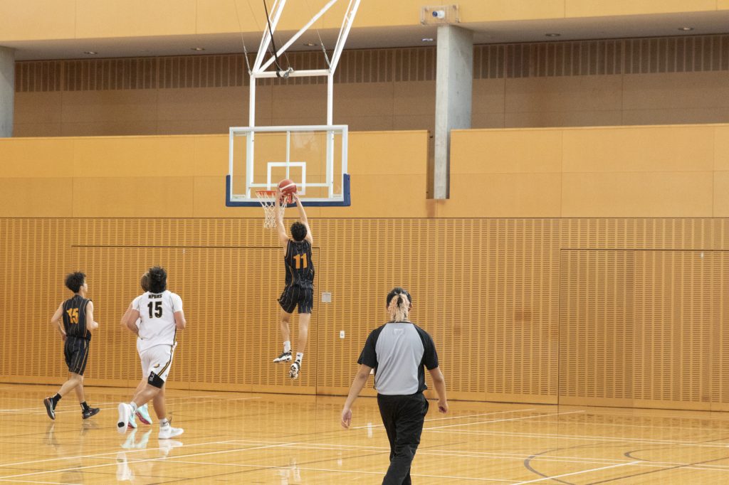 Scoring a goal in their 76-53 win