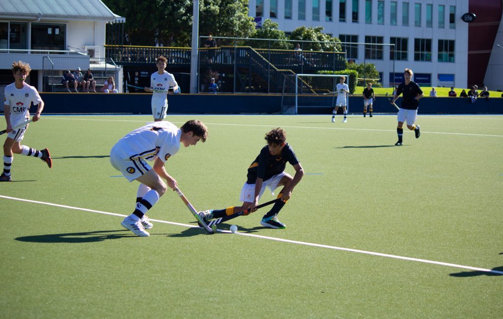 A great game of Hockey between Grammar and New Plymouth