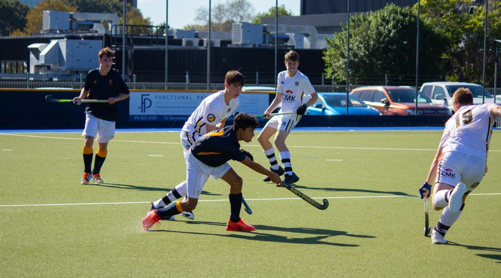 A great game of Hockey between Grammar and New Plymouth