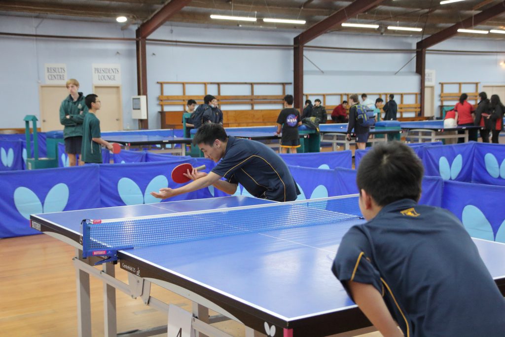 The Premier 1 and 2 Table Tennis teams take on each other