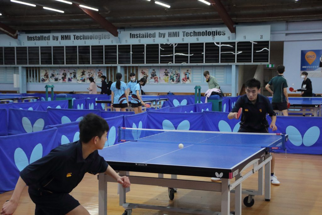 The Premier 1 and 2 Table Tennis teams take on each other