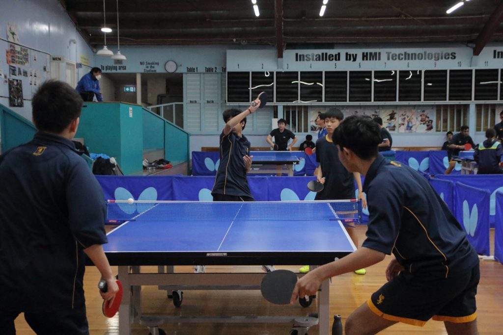 The Premier 1 and 2 Table Tennis teams take on each other