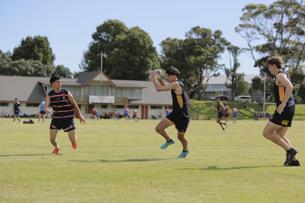 The Premier Touch Rugby team against Kelston Boys' High School