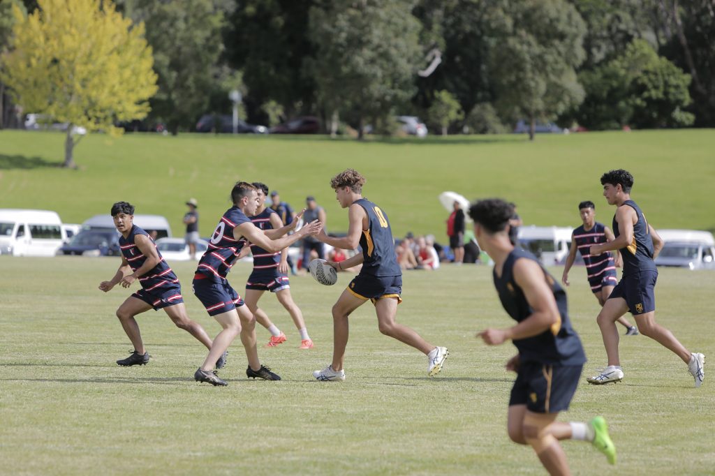 The Premier Touch Rugby team against Kelston Boys' High School